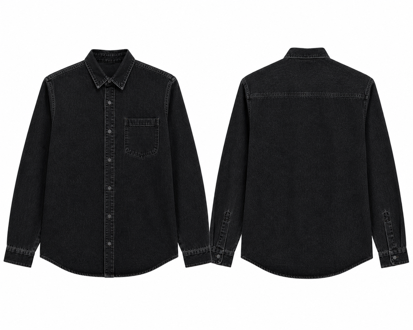 Black Denim Shirt